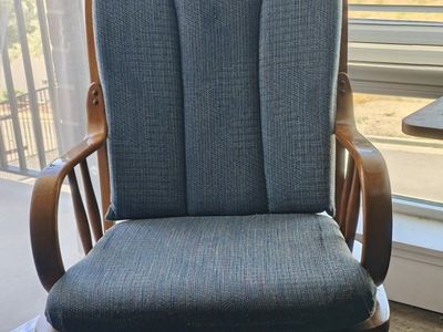 Vintage bentwood glider rocker chair nursery wood