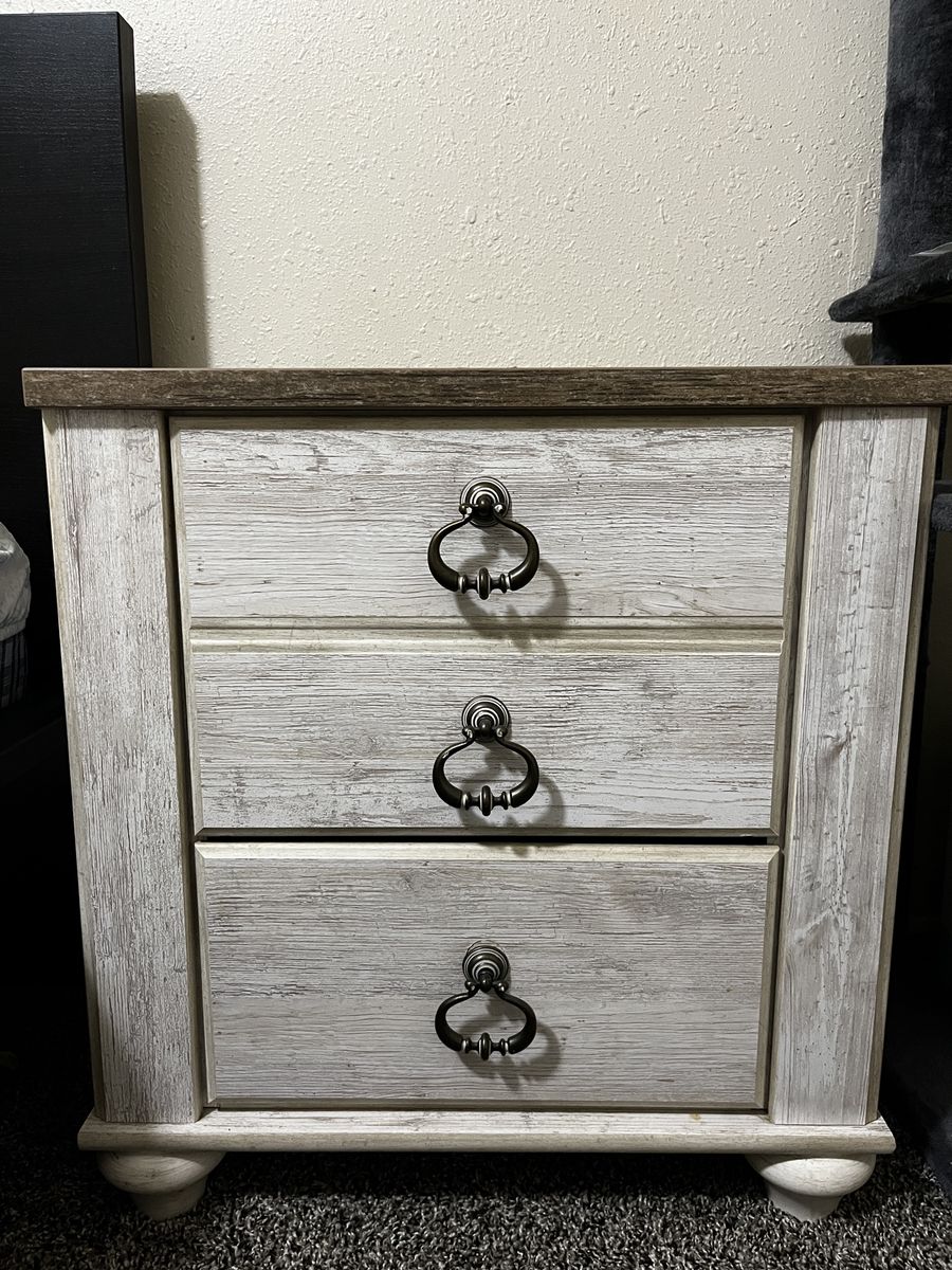 Rustic Wood Dresser + Nightstand Set, Solid & Stylish