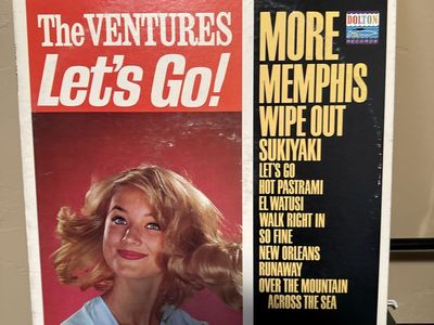 The Ventures Let's Go! Vintage Stereo Vinyl Record (Dolton Records BST-8024)