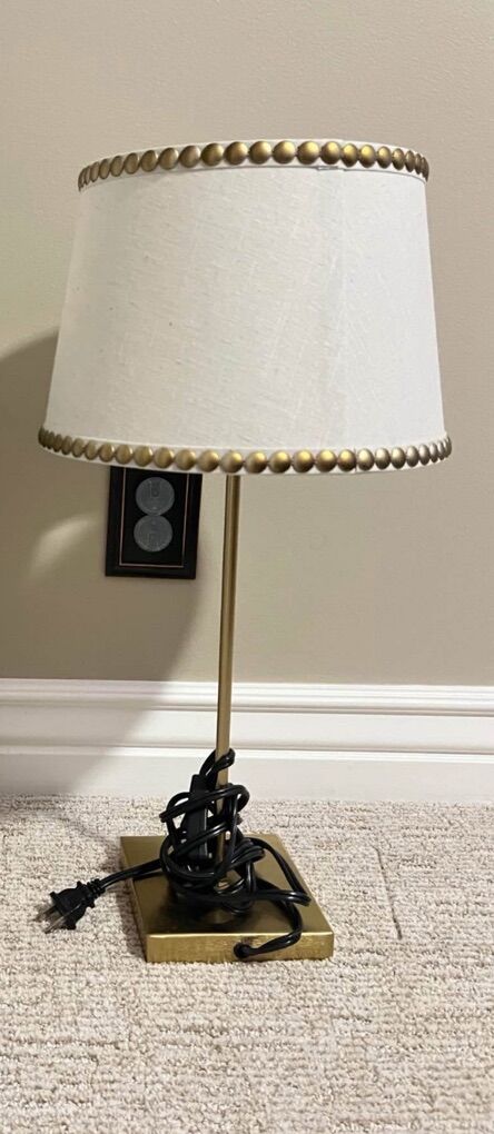 Gold Table Lamp With Shade