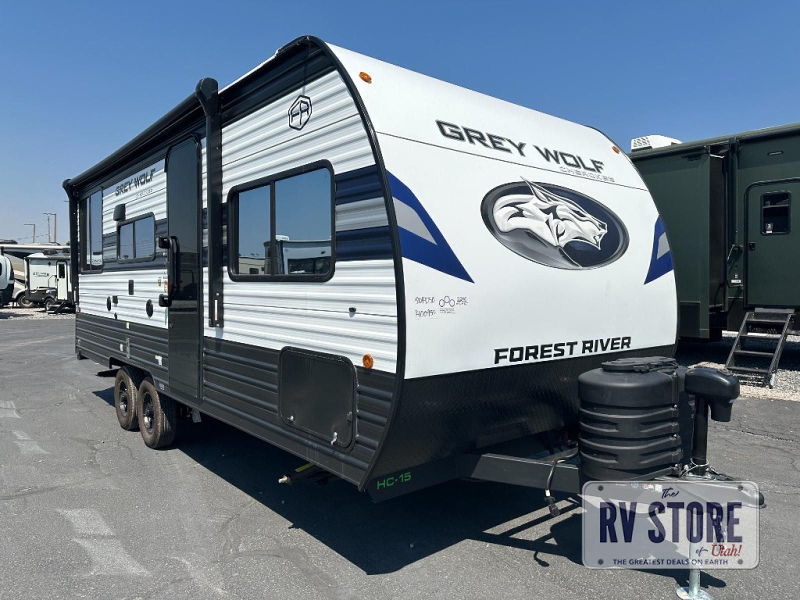 2027 Forest River RV Cherokee Grey Wolf 20RDSE Travel Trailer Front Bedroom|U Shaped Dinette