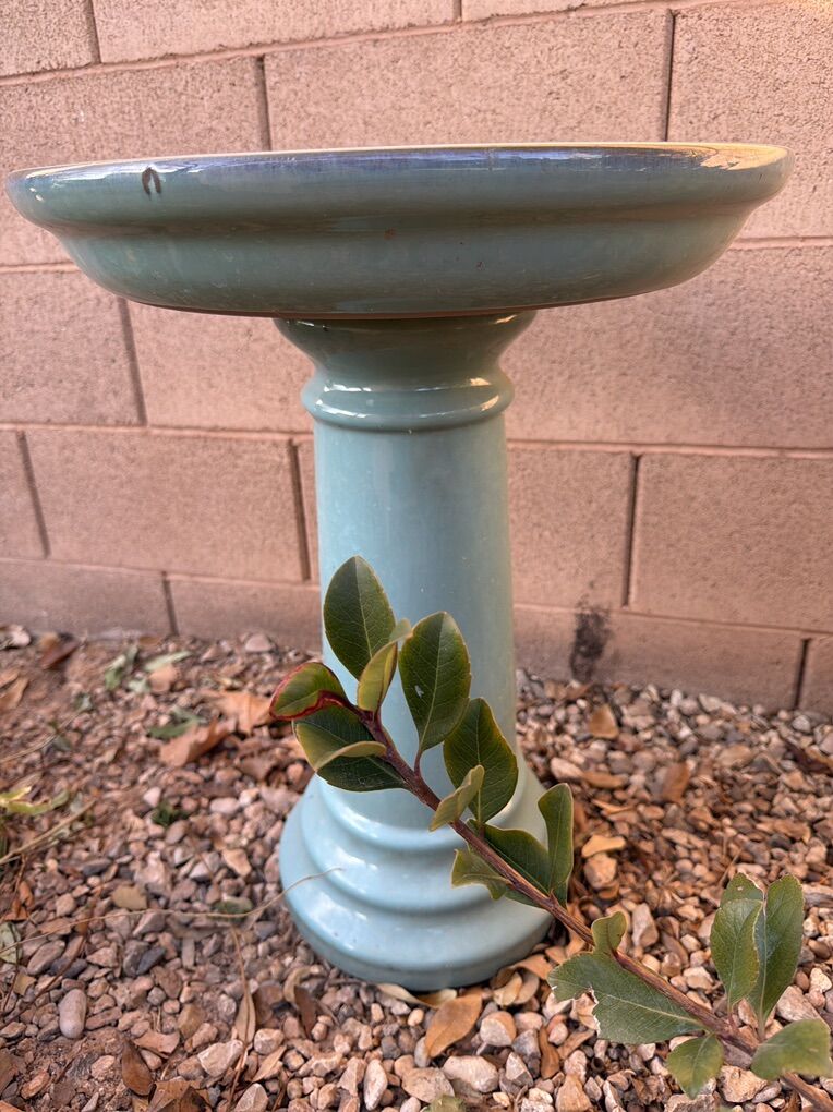 Ceramic Bird Bath