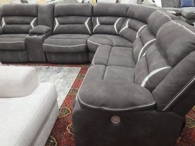 🩶4-Piece Power Reclining Sectional