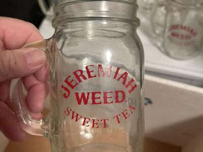 Jeremiah Weed Sweet Tea Mason jar Glass Mugs