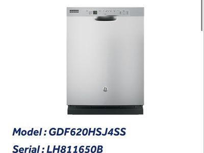 GE GDF620HSJ4SS Hybrid Stainless Steel Interior Dishwasher w/ Front Controls
