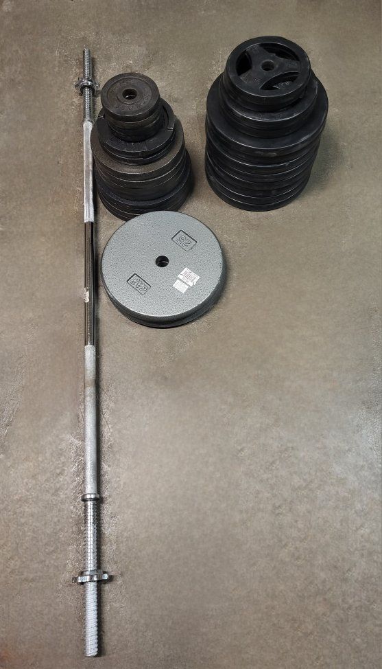 245 pounds of weights