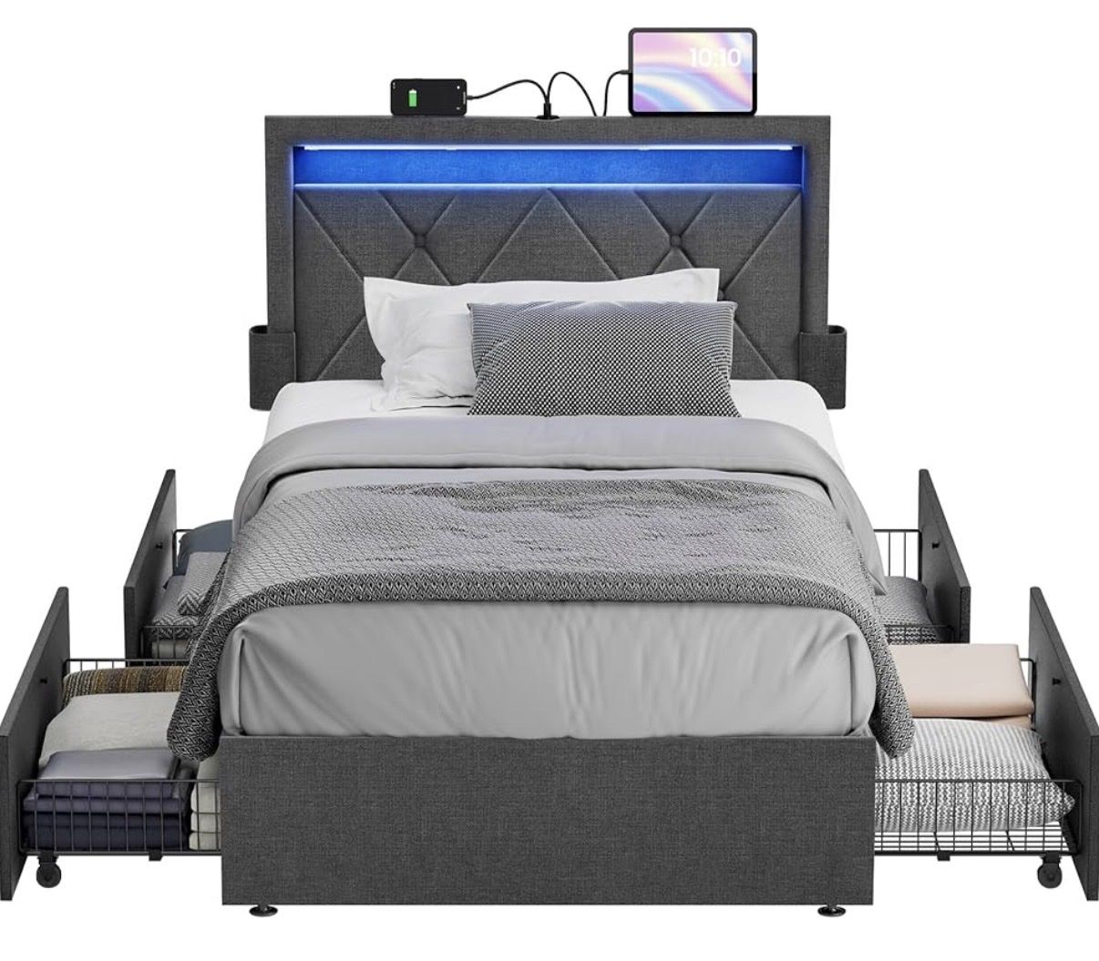 Brand New Twin Bed Frame with Storage