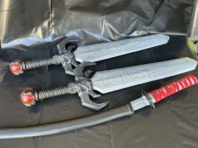 Custom Cosplay Sword Set - Dual Fantasy Swords & Katana - Prop Weapons