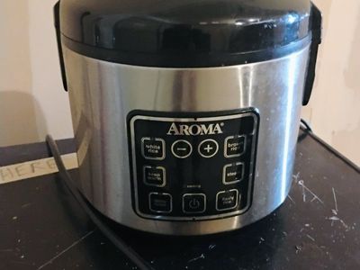 AROMA Digital Rice Cooker, Stainless Steel, Multi-Cooker, Steamer, Slow Cooker