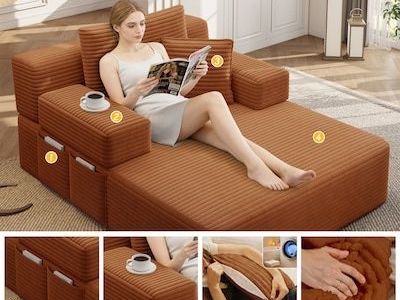 Convertible Modular Sofa Chair Couch Bed brand new still in box