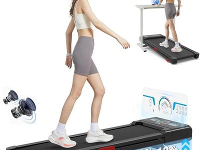 Walking Pad Treadmill 12% Auto Incline, Under Desk Treadmill