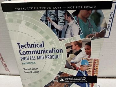 Technical Communication: Process and Product 9th Edition Paperback - Sharon J. Gerson & Steven M. Gerson