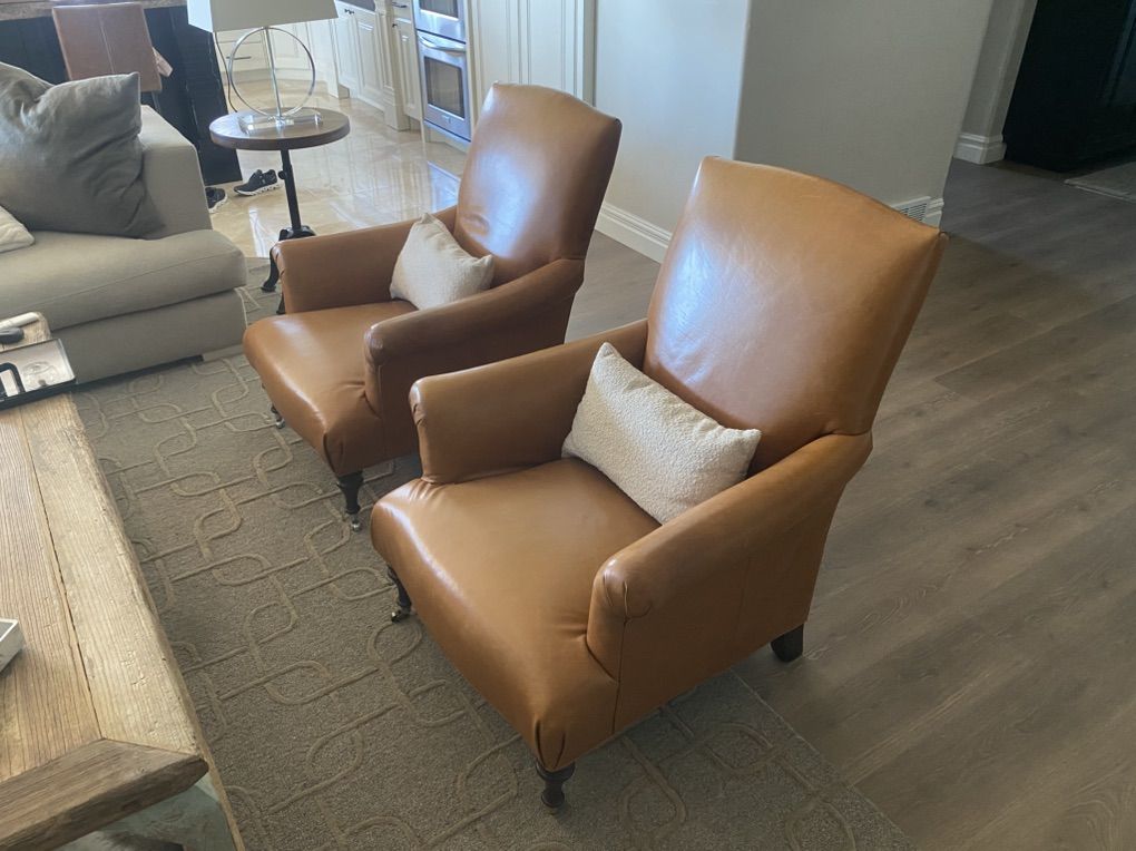 Matching Leather Chairs