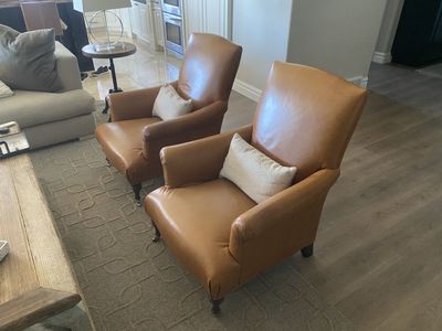 Matching Leather Chairs