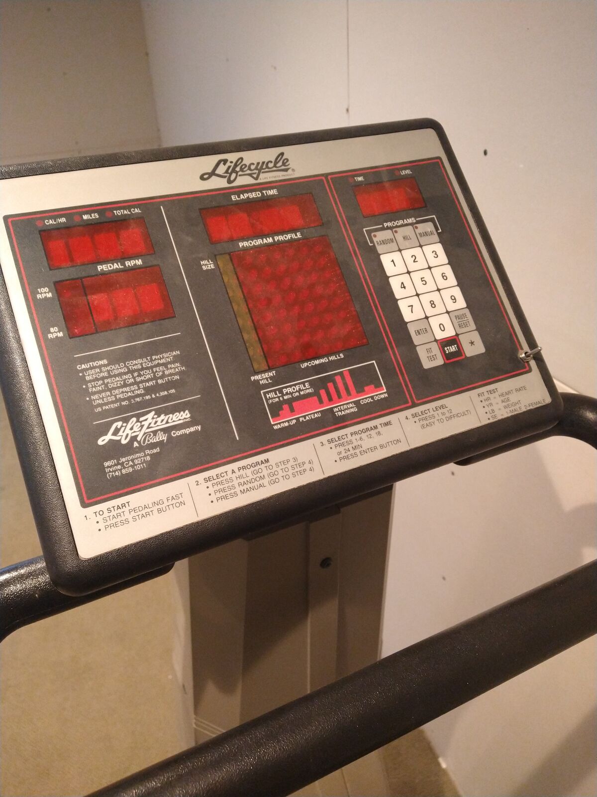 Lilfefitness Lifecycle 9500 Exercise Bike