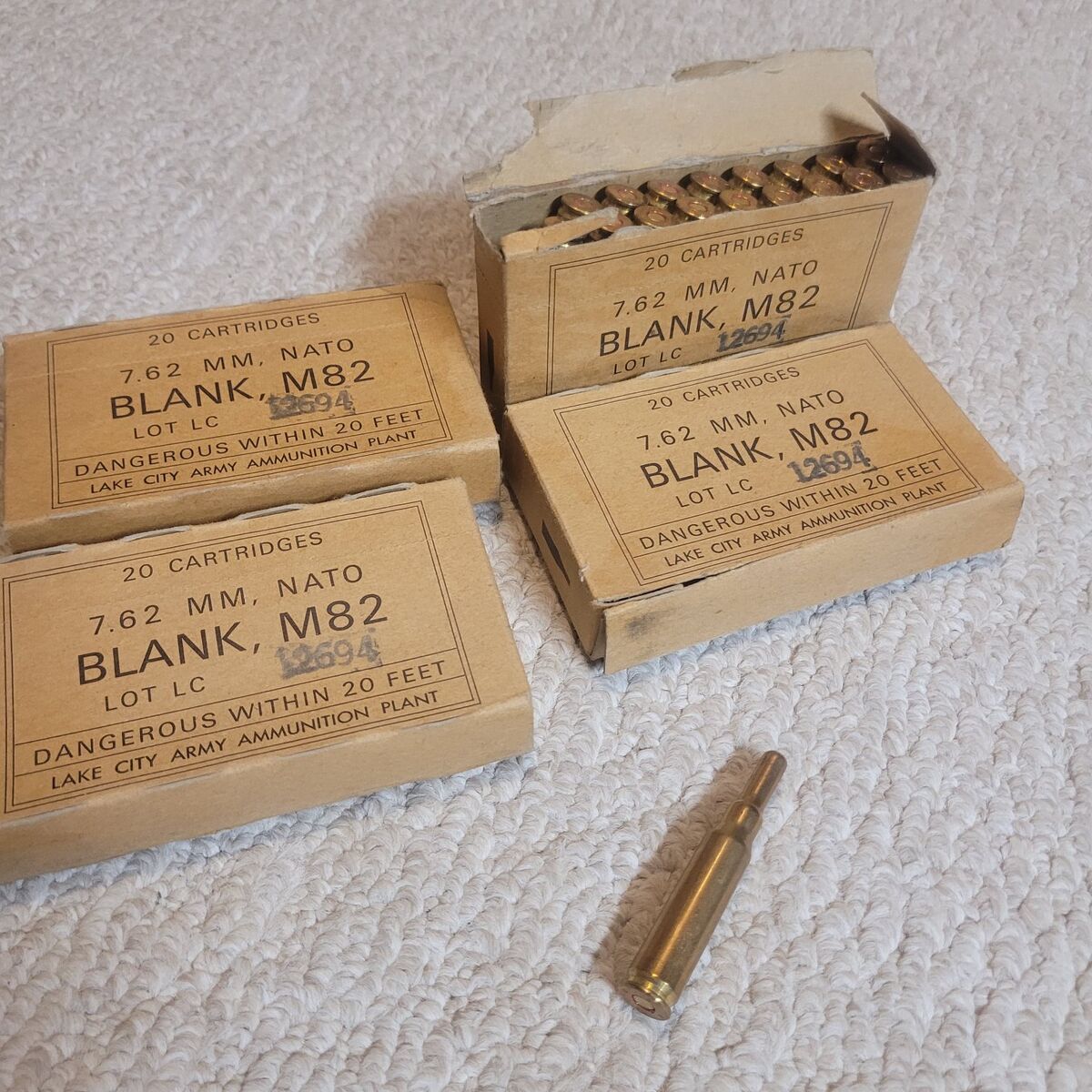 7.62 blanks, training rounds