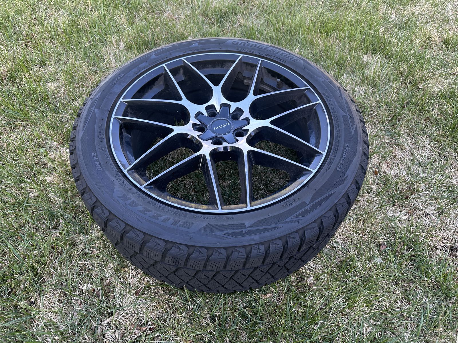 (4) 20" MOTIV wheels with Bridgestone Blizak Snow Tires - 275/45R20