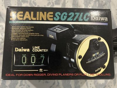 Daiwa Sealine sg27lc line counter fishing reel. New in box