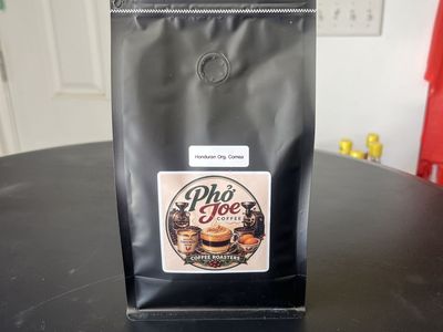 Roasted whole coffee beans