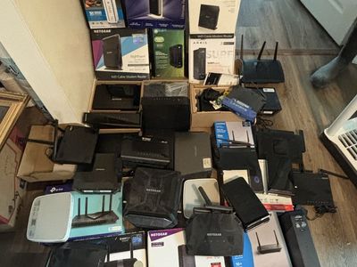 Routers and modems bundle, linksys/netgear etc