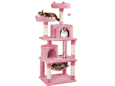 New in Box 62.5inches Cat Tree Cat Tower Cat Condo with Platform & Hammock, Scratching Posts