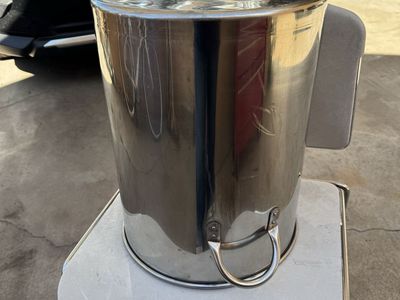 Large Stainless Steel Stock Pot - Heavy Duty Camping/Brewing Pot