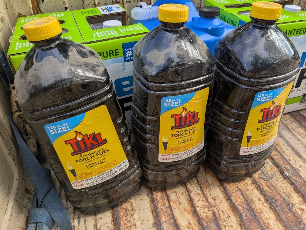 3 gallons tiki torch fuel citronella outdoor flame
