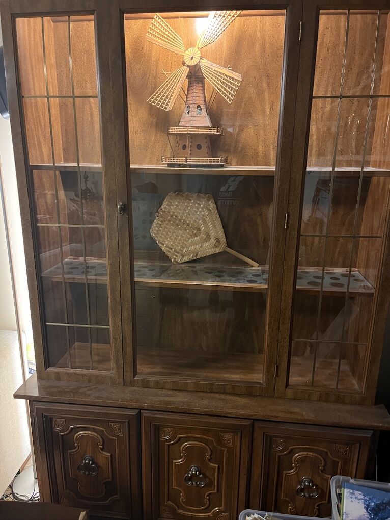 Gorgeous Lighted China Cabinet