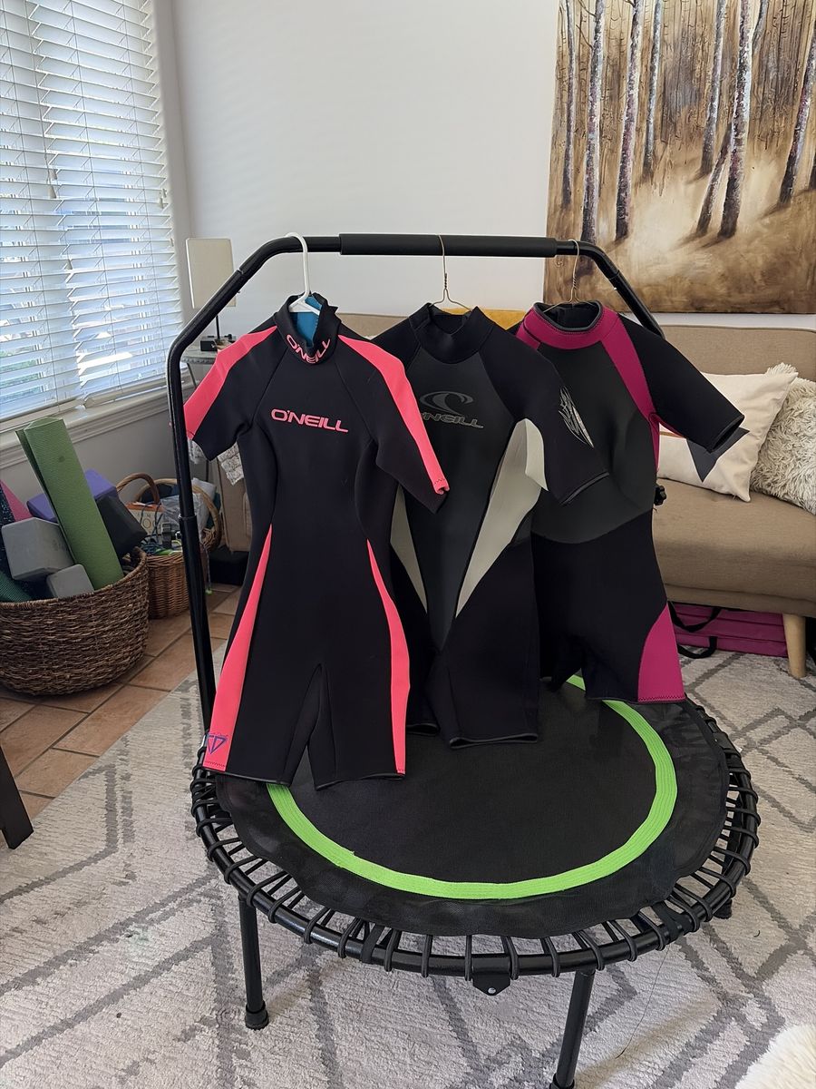 O'Neill Women's Wetsuits - Set of 3 (Pink/Black, Gray/Black, Magenta/Black)