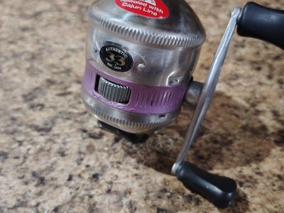 Zebco 33 AUTHENTIC Spincast Fishing Reel - Spooled with Cajun Line, Vintage Made in USA