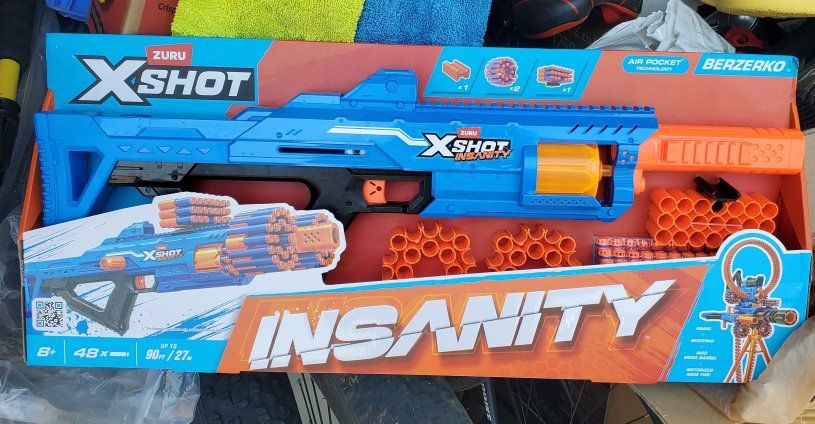 ZURU X-Shot Insanity Berzerko Dart Blaster - New in Box