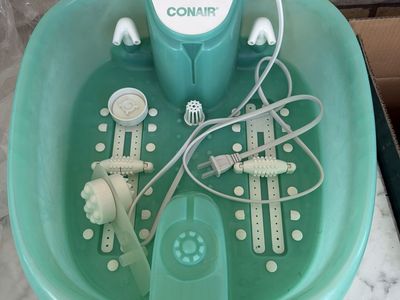 Conair Foot Spa with Bubbles & Heat, Water Jets, and Massage Roller - Relaxing Foot Bath