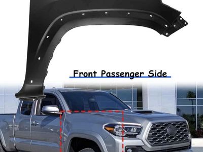 Fender For 2016-2023 Toyota Tacoma Front Passenger Side Primed Steel 5381104120