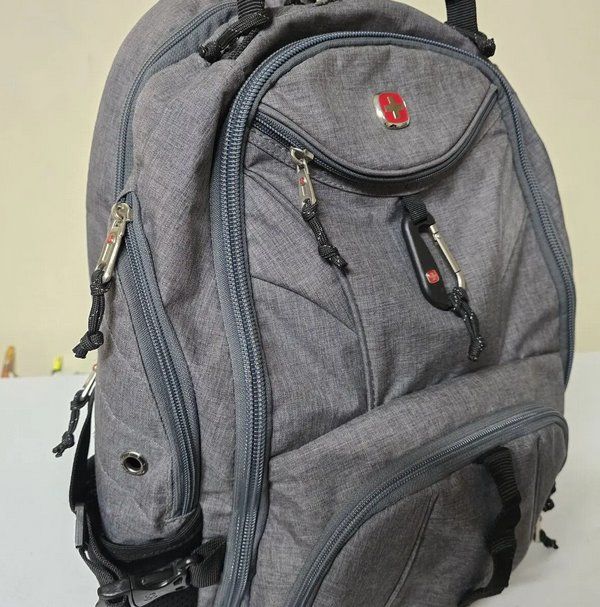 SwissGear Gray Multi-Compartment Laptop Backpack