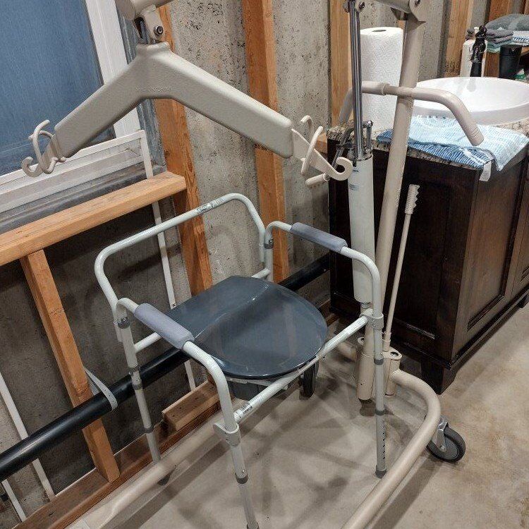 sling hoist lift bath chair potty seat medical