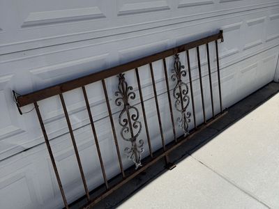 Antique iron fencing. Price per section.