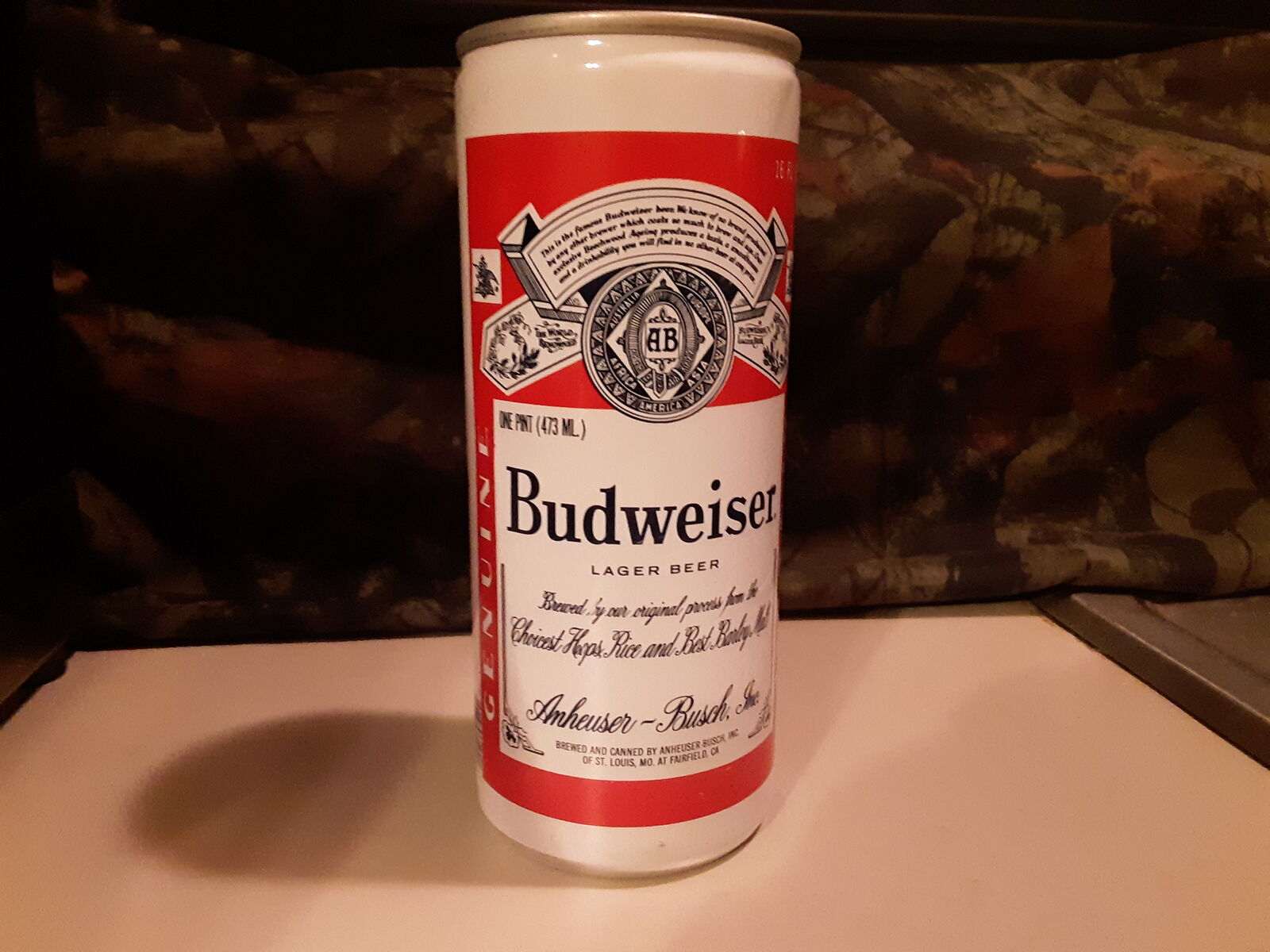 1970's Budweiser Pull Tab Tall Boy Can