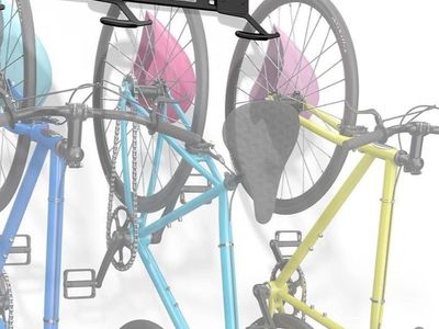 Wall Mount Bike Rack - 3 Bikes