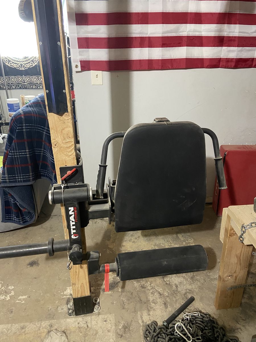 Titian Fitness T-3 or X-3 Series Rack Mounted Leg Curl and Extension