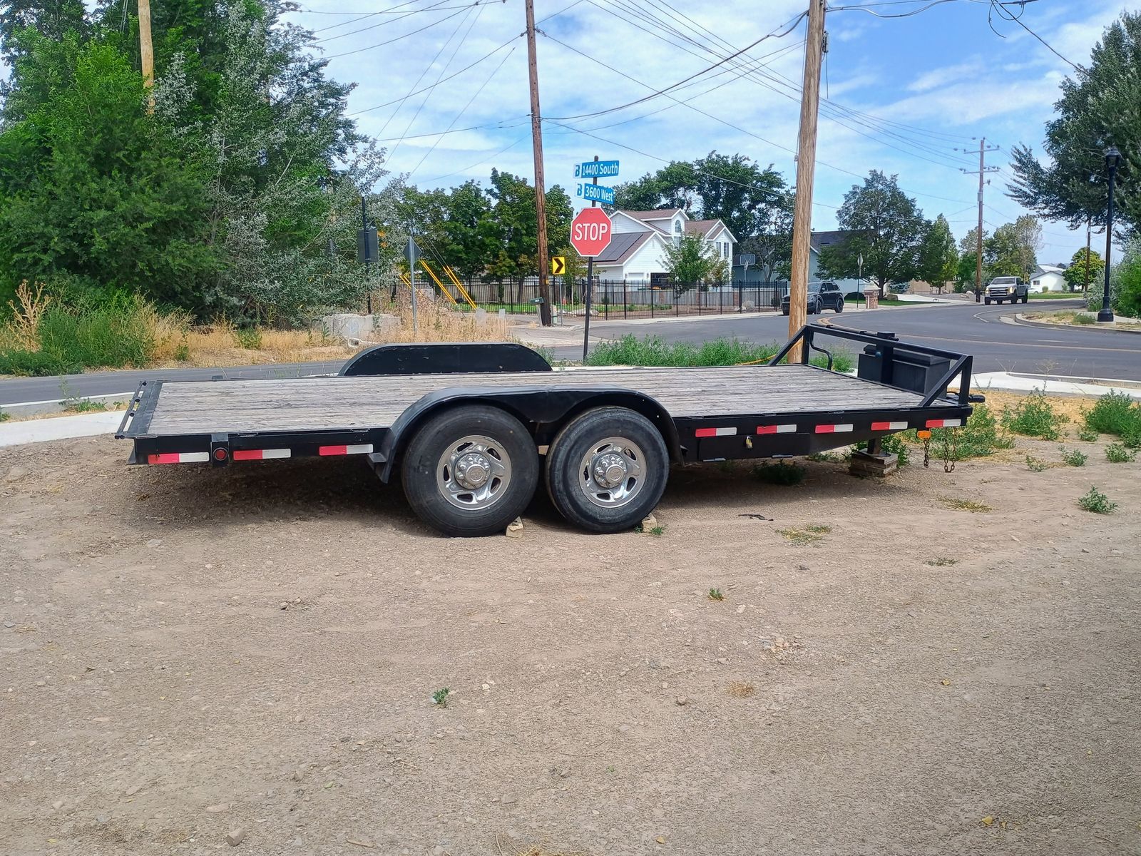 7'x18' 14k equipment / car hauler trailer