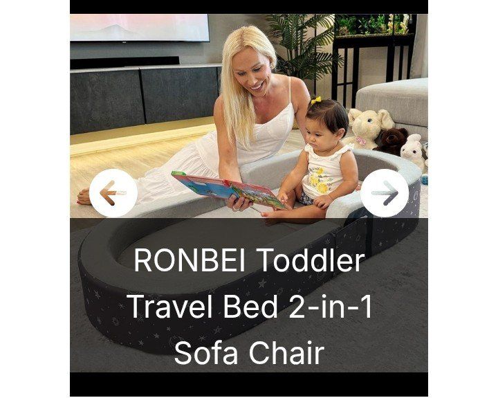 2-in-1 Toddler Travel Bed/ Sofa Chair (NEW)