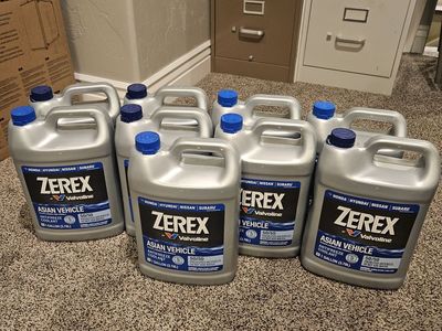 Valvoline Zerex Asian Vehicle 50/50 Prediluted Antifreeze Coolant 1 Gallon Blue lot of 9