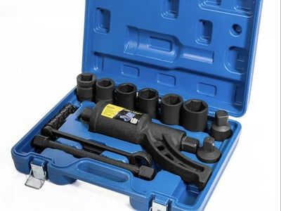 Heavy Duty 1" Torque Wrench Lug Nut Set w/8PCS CR-V Sockets, Carrying Case