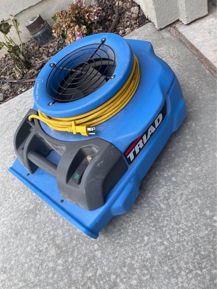 Prochem Triad Air Mover used for commercial structural drying and water restoration