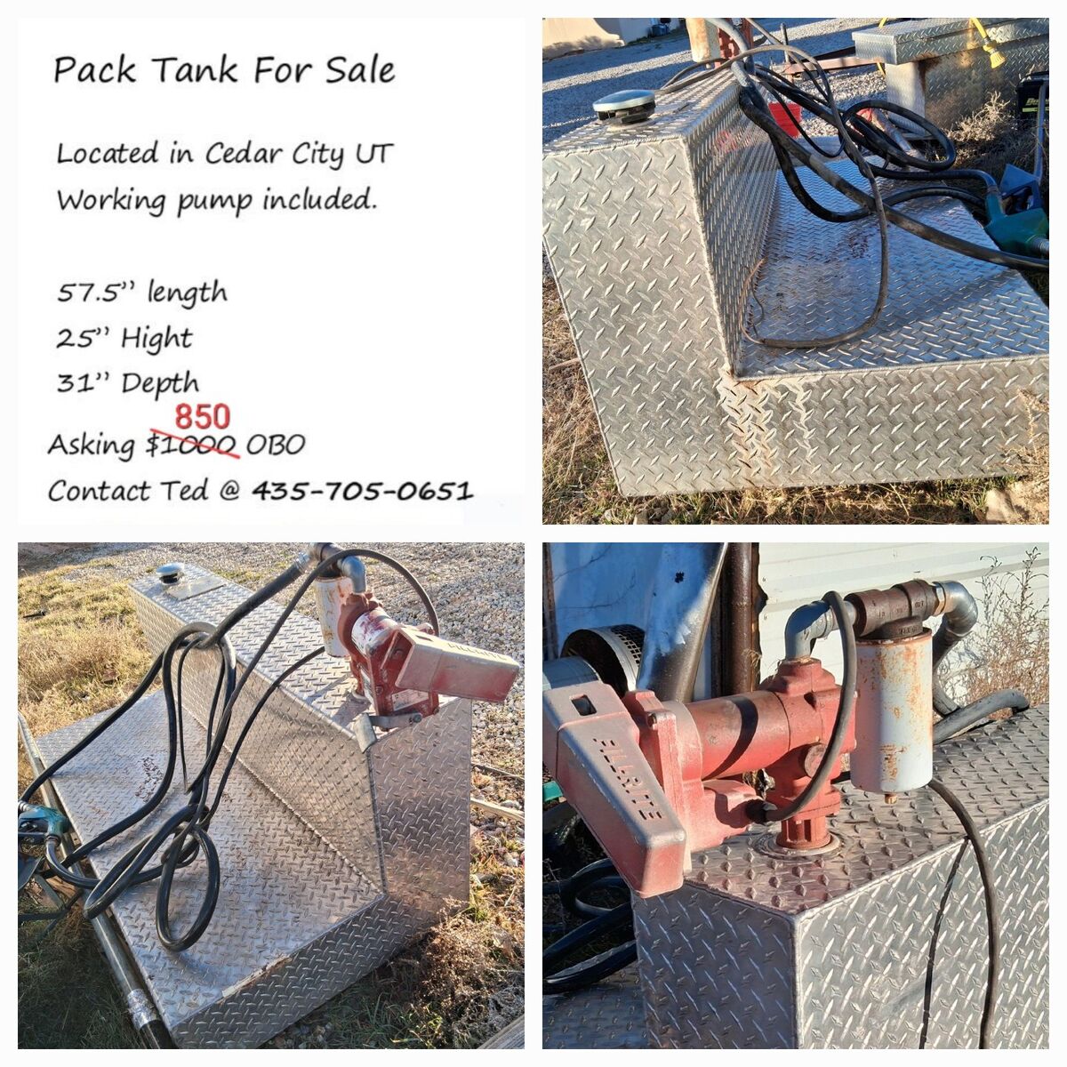 Truck Bed Fuel Pack tank
