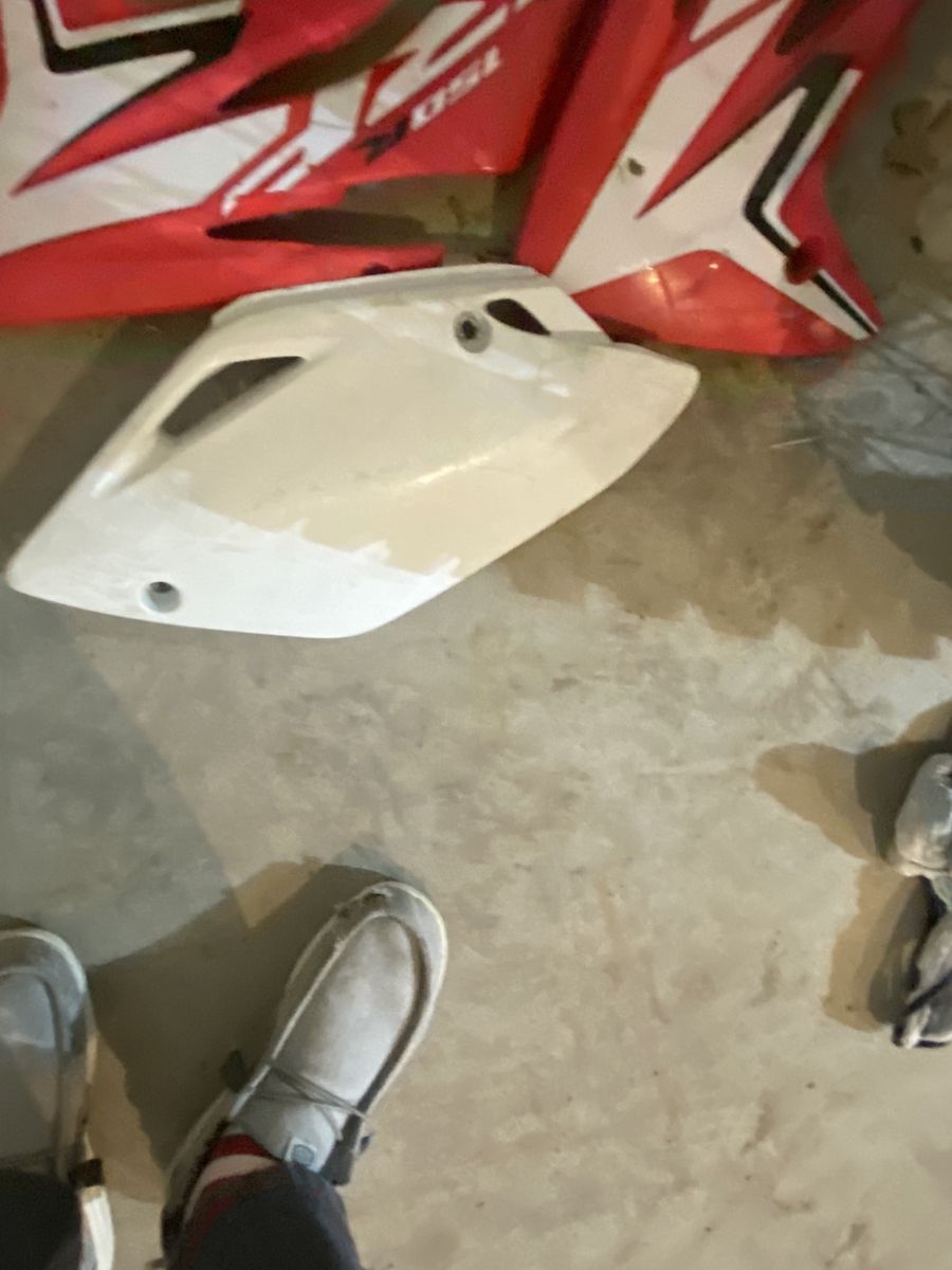 Honda CRF150R/RB Red and White Plastic Fairing Set Dirt Bike Body Kit