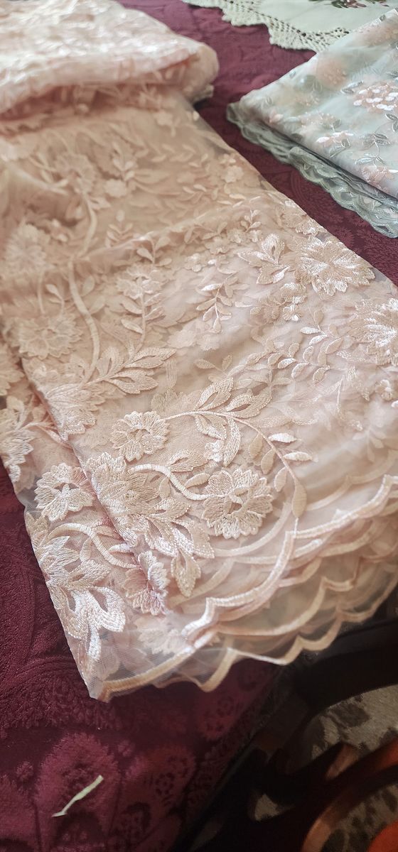 heavy embroidered lace