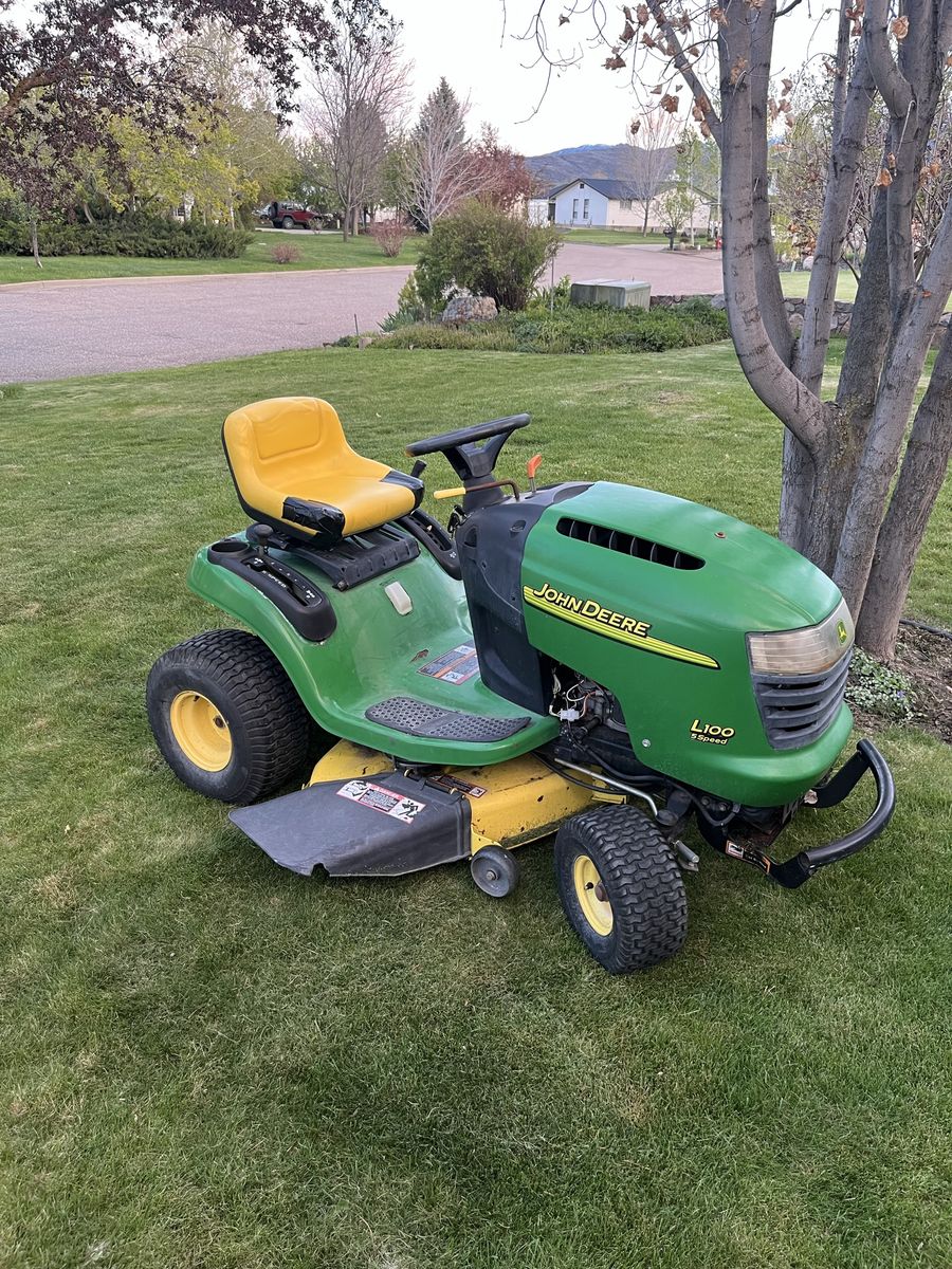 John Deere riding lawnmower
