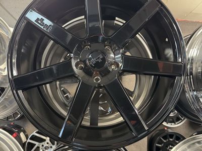 NICHE 20x9 glossy black lug pattern 5x120 offset +35mm brand new set of 4 wheels