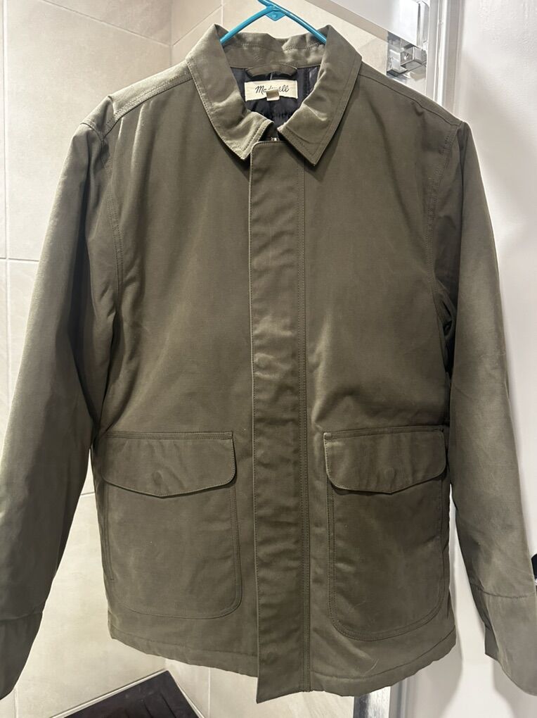 Mens Madewell Insulated Green Jacket Medium
